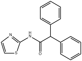 2,2-diphenyl-N-(1,3-thiazol-2-yl)acetamide Struktur