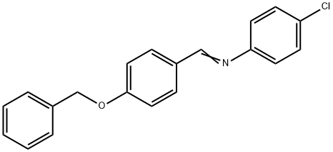 N-[4-(benzyloxy)benzylidene]-4-chloroaniline Struktur