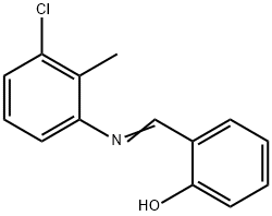 Phenol,2-[[(3-chloro-2-methylphenyl)imino]methyl]- Struktur