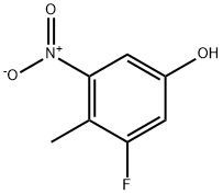 3-fluoro-4-methyl-5-nitrophenol Struktur