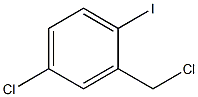 4-chloro-2-(chloromethyl)-1-iodobenzene Struktur