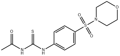 N-({[4-(4-morpholinylsulfonyl)phenyl]amino}carbonothioyl)acetamide Struktur