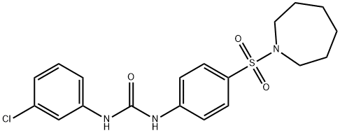 1-[4-(azepan-1-ylsulfonyl)phenyl]-3-(3-chlorophenyl)urea Struktur