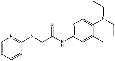 N-[4-(diethylamino)-3-methylphenyl]-2-(pyridin-2-ylsulfanyl)acetamide Struktur