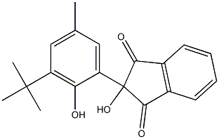 1H-Indene-1,3(2H)-dione, 2-(3-(1,1-dimethylethyl)-2-hydroxy-5-methylphenyl)-2-hydroxy-