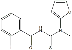 N-(furan-2-ylmethylcarbamothioyl)-2-iodobenzamide Struktur