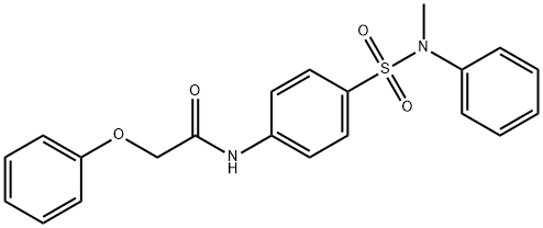 N-(4-{[methyl(phenyl)amino]sulfonyl}phenyl)-2-phenoxyacetamide Struktur