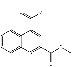 2,4-Quinolinedicarboxylic acid, dimethyl ester Struktur