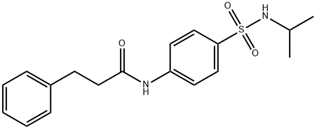 3-phenyl-N-[4-(propan-2-ylsulfamoyl)phenyl]propanamide Struktur