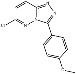 6-chloro-3-(4-methoxyphenyl)[1,2,4]triazolo[4,3-b]pyridazine Struktur