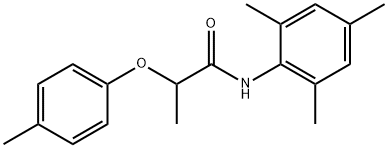 2-(4-methylphenoxy)-N-(2,4,6-trimethylphenyl)propanamide Struktur