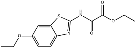 ethyl [(6-ethoxy-1,3-benzothiazol-2-yl)amino](oxo)acetate Struktur