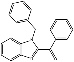 (1-Benzyl-1H-benzoimidazol-2-yl)-phenyl-methanone Struktur