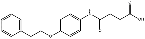 4-oxo-4-{[4-(2-phenylethoxy)phenyl]amino}butanoic acid Struktur