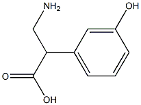 3-(3-HYDROXYPHENYL)-DL-BETA-ALANINE Struktur