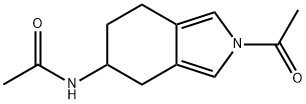 N-(2-Acetyl-4,5,6,7-tetrahydro-2H-isoindol-5-yl)-acetamide Struktur