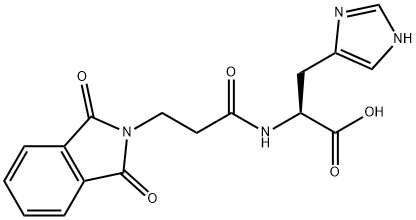 L-Histidine, N-[3-(1,3-dihydro-1,3-dioxo-2H-isoindol-2-yl)-1-oxopropyl]- Struktur