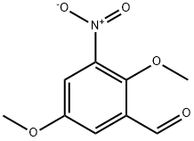 2,5-dimethoxy-3-nitro-Benzaldehyde Struktur