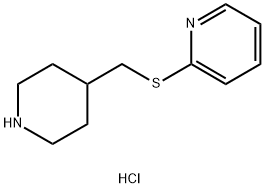 2-[(piperidin-4-ylmethyl)sulfanyl]pyridine hydrochloride Struktur