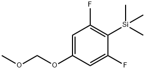 [2,6-difluoro-4-(methoxymethoxy)phenyl]-trimethylsilane Struktur