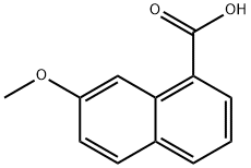 1-Naphthalenecarboxylicacid, 7-methoxy- Struktur