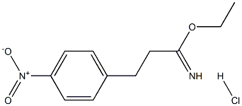 ethyl 2-(4-nitrophenyl)ethanecarboximidate hydrochloride Struktur