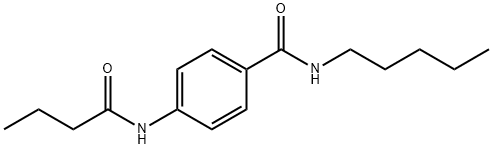 4-(butanoylamino)-N-pentylbenzamide Struktur