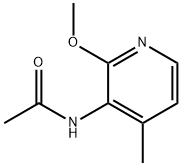 N-(2-Methoxy-4-methyl-pyridin-3-yl)-acetamide Struktur