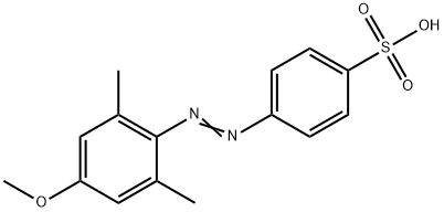 4-(4-Methoxy-2,6-dimethyl-phenylazo)-benzenesulfonic acid Struktur