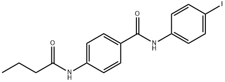 4-(butanoylamino)-N-(4-iodophenyl)benzamide Struktur