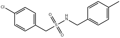 1-(4-chlorophenyl)-N-(4-methylbenzyl)methanesulfonamide Struktur