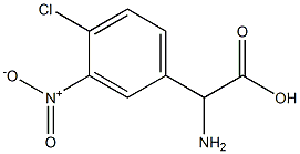 2-Amino-2-(4-chloro-3-nitrophenyl)acetic Acid Struktur