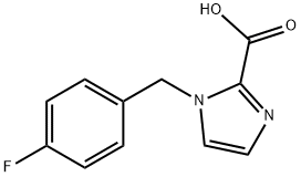 1-(4-Fluorobenzyl)-1H-imidazole-2-carboxylic acid Struktur