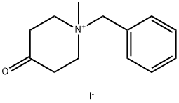 1-Benzyl-1-methyl-4-oxopiperidinium iodide Struktur