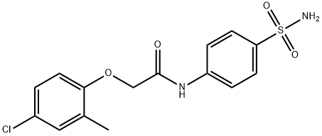 2-(4-chloro-2-methylphenoxy)-N-(4-sulfamoylphenyl)acetamide Struktur