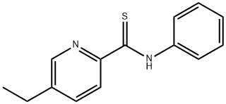 2-Pyridinecarbothioamide, 5-ethyl-N-phenyl- Struktur