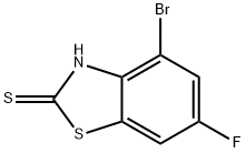 4-bromo-6-fluorobenzo[d]thiazole-2-thiol Struktur