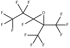 Oxirane, 2-fluoro-2-(pentafluoroethyl)-3,3-bis(trifluoromethyl)- Struktur