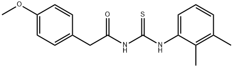 N-{[(2,3-dimethylphenyl)amino]carbonothioyl}-2-(4-methoxyphenyl)acetamide Struktur