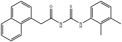 N-{[(2,3-dimethylphenyl)amino]carbonothioyl}-2-(1-naphthyl)acetamide Struktur