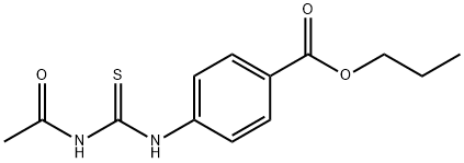 propyl 4-{[(acetylamino)carbonothioyl]amino}benzoate Struktur