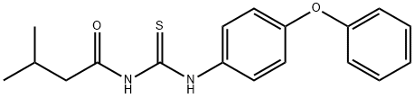 3-methyl-N-{[(4-phenoxyphenyl)amino]carbonothioyl}butanamide Struktur