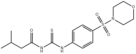 3-methyl-N-({[4-(4-morpholinylsulfonyl)phenyl]amino}carbonothioyl)butanamide Struktur