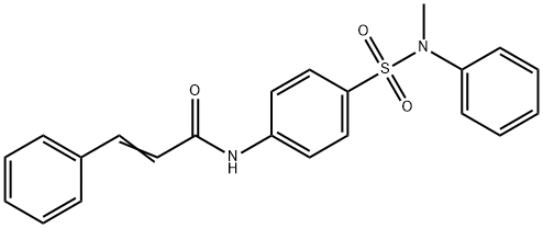 N-(4-{[methyl(phenyl)amino]sulfonyl}phenyl)-3-phenylacrylamide Struktur