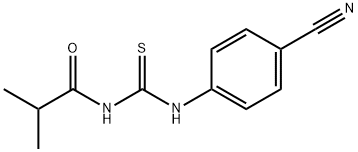 N-{[(4-cyanophenyl)amino]carbonothioyl}-2-methylpropanamide Struktur