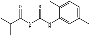 N-{[(2,5-dimethylphenyl)amino]carbonothioyl}-2-methylpropanamide Struktur