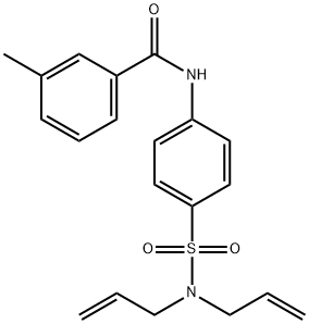 N-[4-[bis(prop-2-enyl)sulfamoyl]phenyl]-3-methylbenzamide Struktur