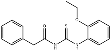 N-{[(2-ethoxyphenyl)amino]carbonothioyl}-2-phenylacetamide Struktur