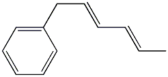 Benzene, 2,4-hexadienyl- Struktur