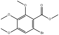 Benzoic acid, 6-bromo-2,3,4-trimethoxy-, methyl ester Struktur